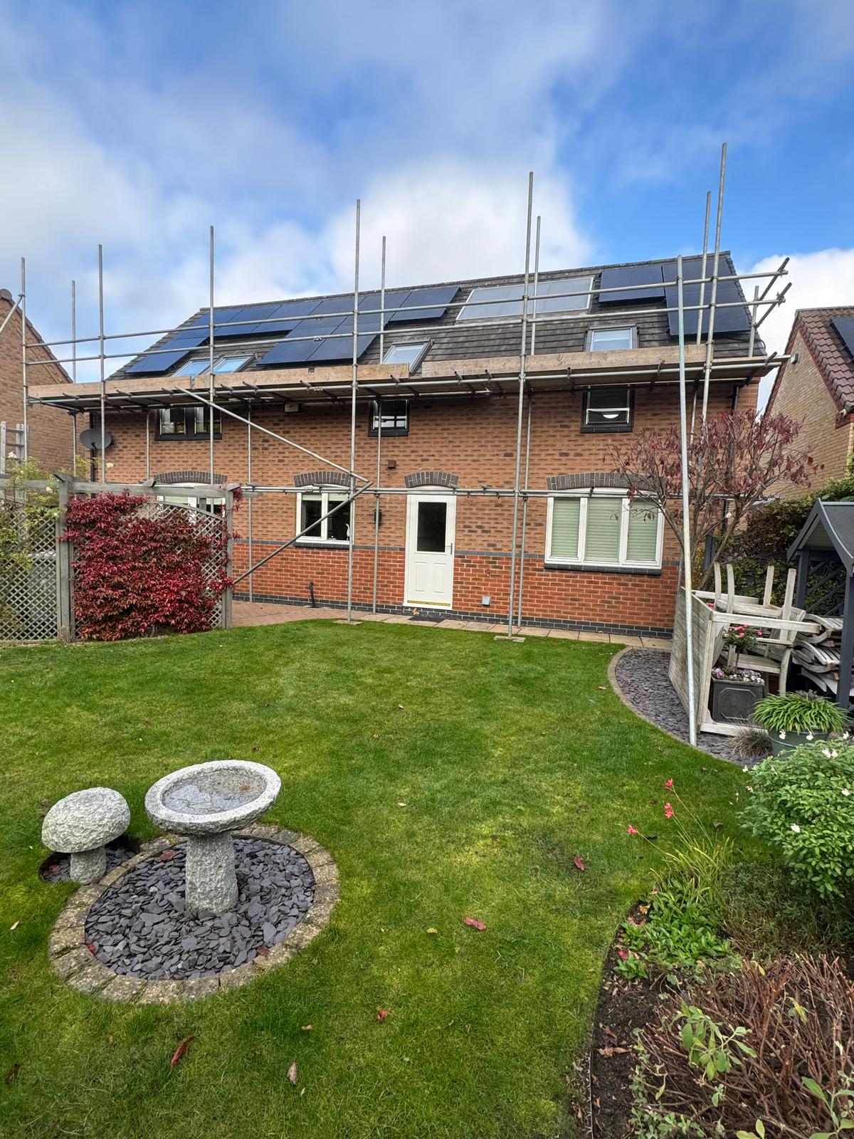 house with solar panels