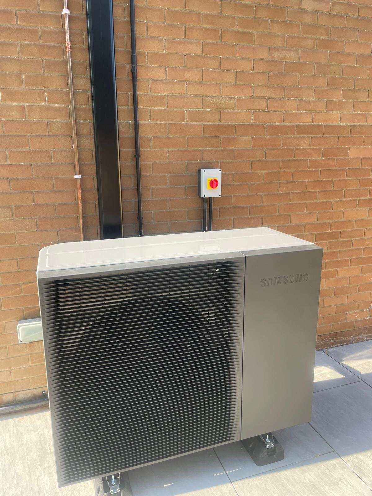 Picture of an air source heat pump