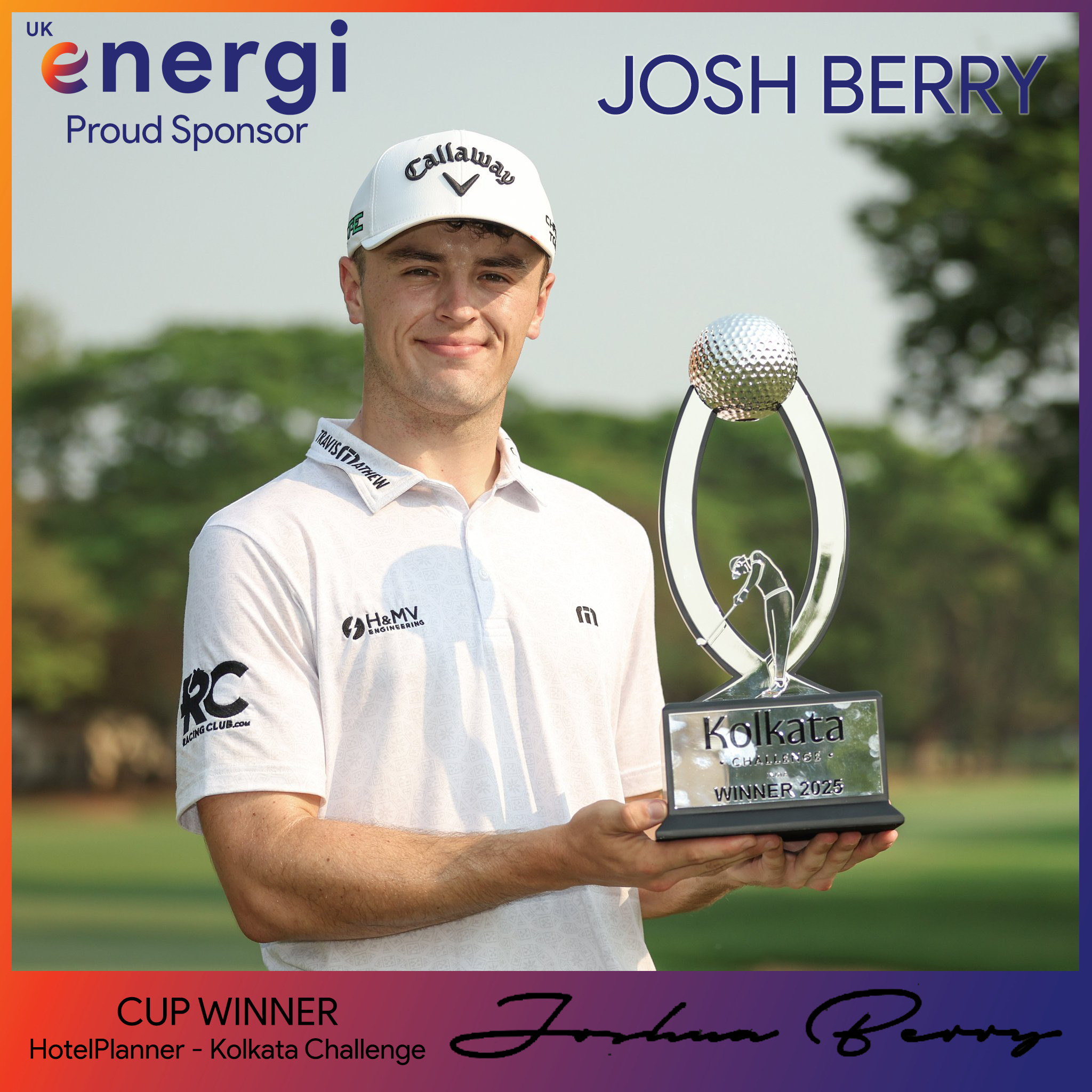 Champion Golfer Josh Berry.
