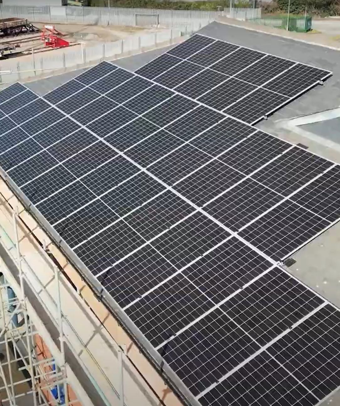 Solar panels
installed at commercial facility